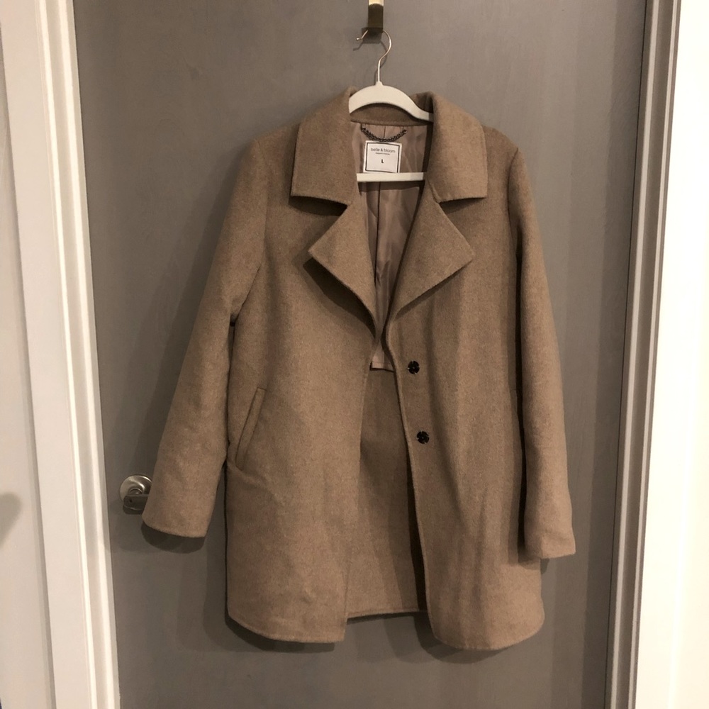 Women's Tan Wool Coat